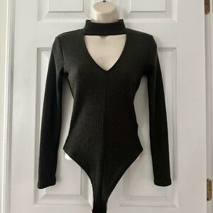 Choker Cut Out Bodysuit